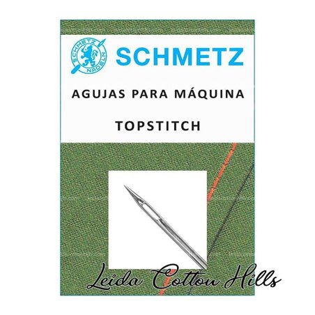 ? Aguja topstitch para maquina domestica - Schmetz ∙ Leida Cotton Hills