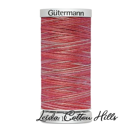 Hilo Sulky 12 wt para bordar, acolchar, sashiko... de Gütermann algodón 200 m Color daiquiri de fresa 4005 ∙ Leida Cotton Hills