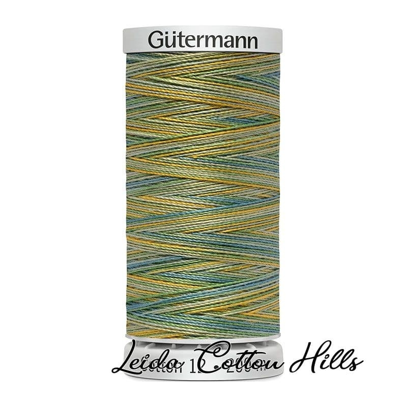Hilo Sulky 12 wt para bordar, acolchar, sashiko... de Gütermann algodón 200 m Color sol y mar 4013 ∙ Leida Cotton Hills Hilo Sulky 12 wt para bordar, acolchar, sashiko... de Gütermann algodón 200 m Color sol y mar 4013 ∙ Leida Cotton Hills