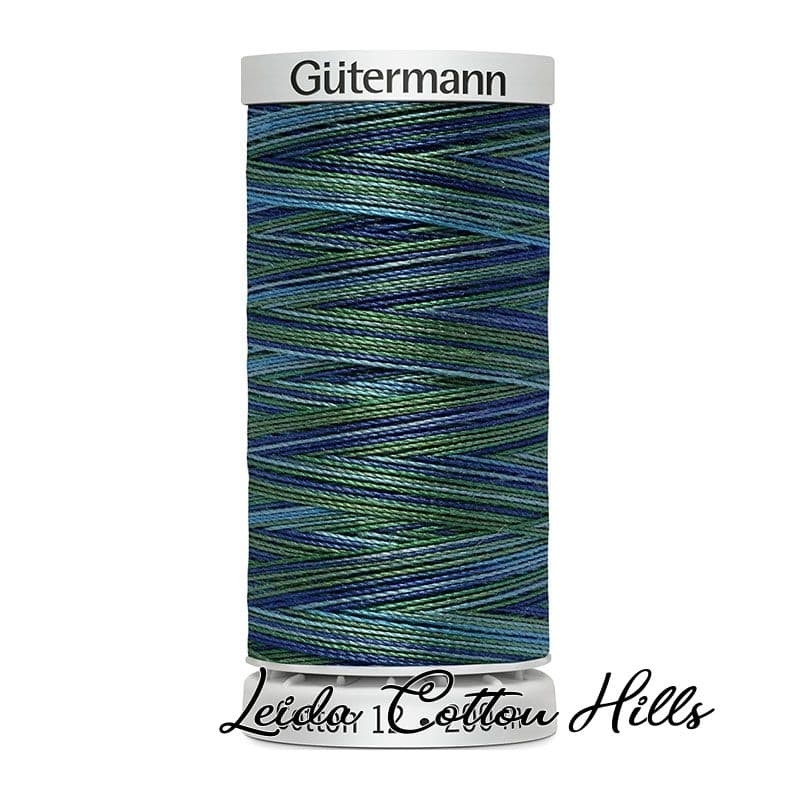 Hilo Sulky 12 wt para bordar, acolchar, sashiko... de Gütermann algodón 200 m Color pavo real 4016 ∙ Leida Cotton Hills Hilo Sulky 12 wt para bordar, acolchar, sashiko... de Gütermann algodón 200 m Color pavo real 4016 ∙ Leida Cotton Hills