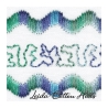 Detalle cambio de color hilo Sulky 12 wt para bordar, acolchar, sashiko... Color pavo real 4016 ∙ Leida Cotton Hills