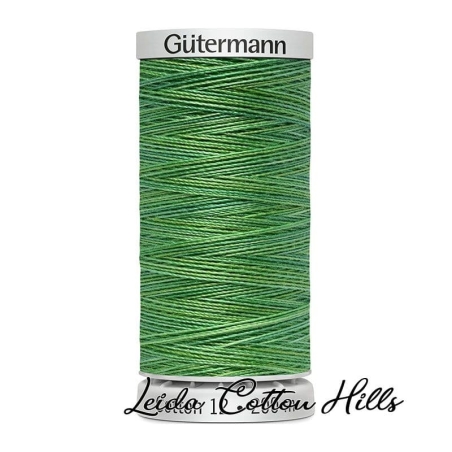 Hilo Sulky 12 wt para bordar, acolchar, sashiko... de Gütermann algodón 200 m Color hierba de verano 4018 ∙ Leida Cotton Hills