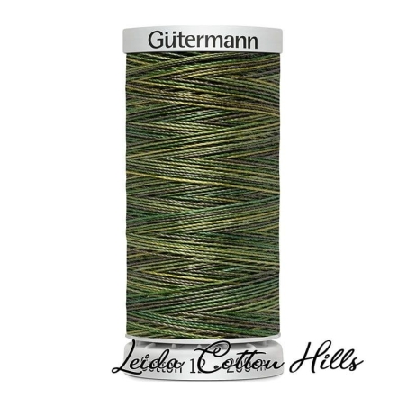 Hilo Sulky 12 wt para bordar, acolchar, sashiko... de Gütermann algodón 200 m Color suelo de bosque 4019 ∙ Leida Cotton Hills