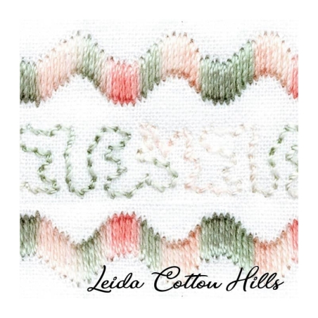 Detalle cambio de color hilo Sulky 12 wt para bordar, acolchar, sashiko... Color 4026 ∙ Leida Cotton Hills