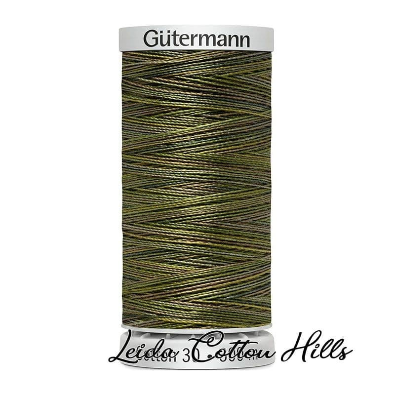 Hilo Sulky 30 wt para bordar, acolchar, sashiko... de Gütermann algodón 300 m Color mezcla de musgo 4020 ∙ Leida Cotton Hills Hilo Sulky 30 wt para bordar, acolchar, sashiko... de Gütermann algodón 300 m Color mezcla de musgo 4020 ∙ Leida Cotton Hills