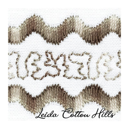 Detalle cambio de color hilo Sulky 30 wt para bordar, acolchar, sashiko... Colores tierra 4036 ∙ Leida Cotton Hills