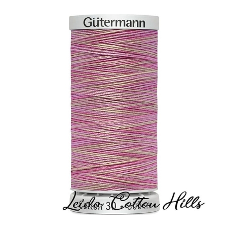 Detalle cambio de color hilo Sulky 30 wt para bordar, acolchar, sashiko... Color jardín de princesa 4047 ∙ Leida Cotton Hills