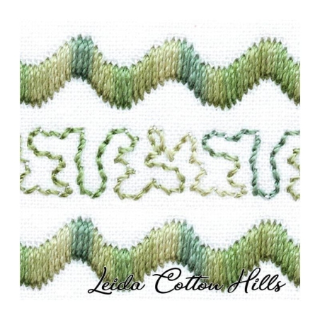 Hilo Sulky 30 wt para bordar, acolchar, sashiko... de Gütermann algodón 300 m Color siempre verde 4051 ∙ Leida Cotton Hills