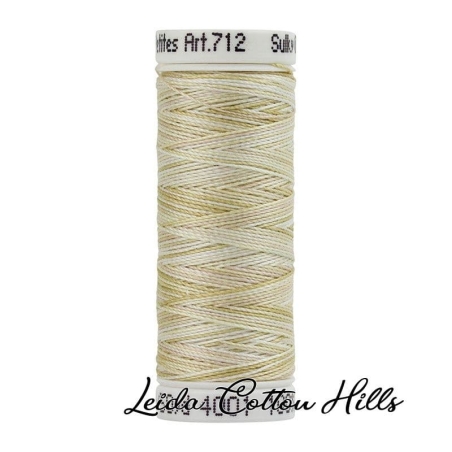 Hilo Sulky 12 wt para manualidades, bordar, acolchar, sashiko. Color pergamino 4001 ∙ Leida Cotton Hills