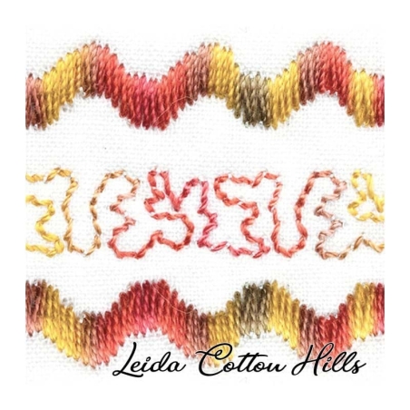 Detalle cambio de color hilo Sulky 12 wt. Color otoño 4006 ∙ Leida Cotton Hills