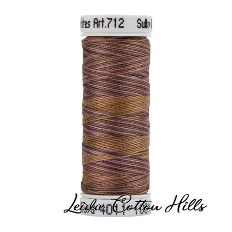 Hilo Sulky 12 wt para manualidades, bordar, acolchar, sashiko. Color chocolate con leche 4011 ∙ Leida Cotton Hills