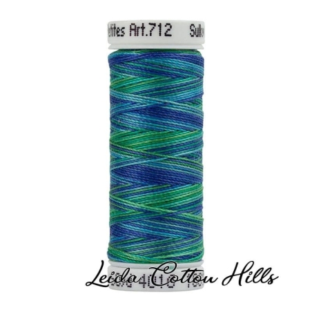 Hilo Sulky 12 wt para manualidades, bordar, acolchar, sashiko. Color pavo real 4016 ∙ Leida Cotton Hills