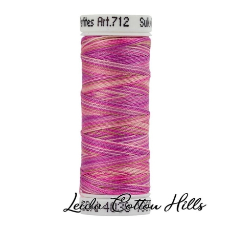 Hilo Sulky 12 wt para manualidades, bordar, acolchar, sashiko. Color rosa vintage 4030 ∙ Leida Cotton Hills