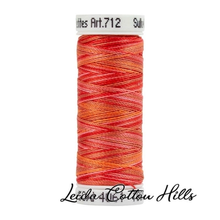 Detalle cambio de color hilo Sulky 12 wt. Color amapola 4061 ∙ Leida Cotton Hills