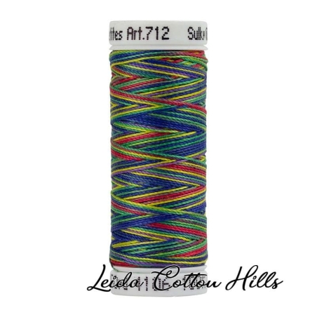 Detalle cambio de color hilo Sulky 12 wt. Color primarias 4106 ∙ Leida Cotton Hills