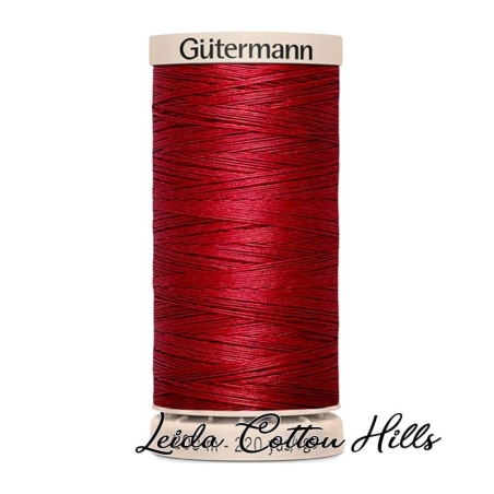 Hilo quilting (acolchado) de Gütermann algodón 200 m. Color granate 2453 ∙ Leida Cotton Hills