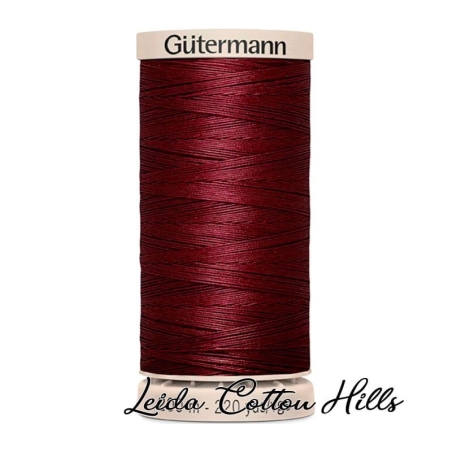 Hilo quilting (acolchado) de Gütermann algodón 200 m. Color vino 2833 ∙ Leida Cotton Hills