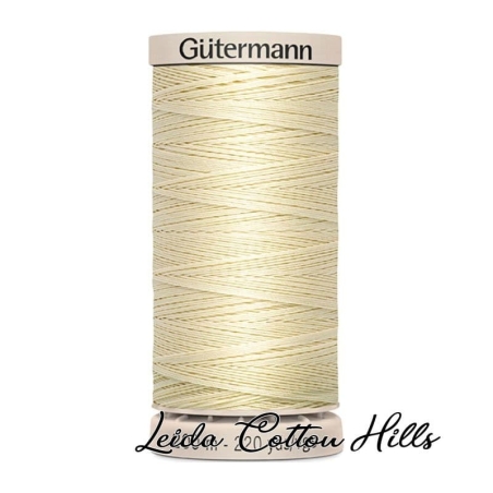 Hilo quilting (acolchado) de Gütermann algodón 200 m. Color crudo 919  ∙ Leida Cotton Hills