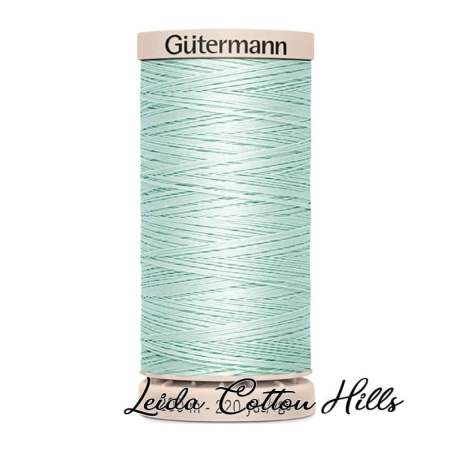 Hilo quilting (acolchado) de Gütermann algodón 200 m. Color verde blanquecino 7918 ∙ Leida Cotton Hills