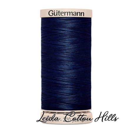Hilo quilting (acolchado) de Gütermann algodón 200 m. Color azul marino 5322 ∙ Leida Cotton Hills