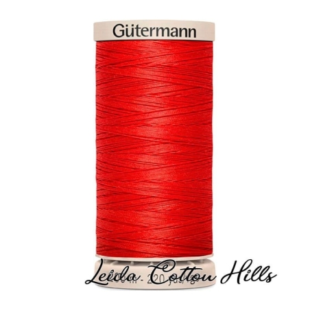 Hilo quilting (acolchado) de Gütermann algodón 200 m. Color rojo claro 1974 ∙ Leida Cotton Hills
