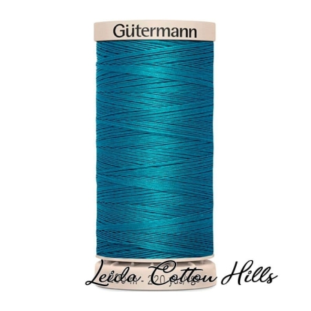 Hilo quilting (acolchado) de Gütermann algodón 200 m. Color turquesa oscuro 6934 ∙ Leida Cotton Hills