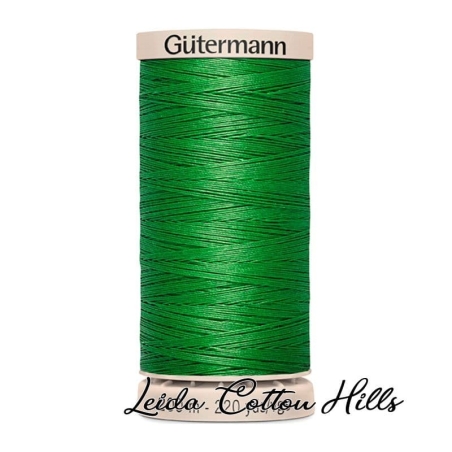 Hilo quilting (acolchado) de Gütermann algodón 200 m. Color verde primavera 7839 ∙ Leida Cotton Hills