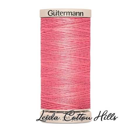 Hilo quilting (acolchado) de Gütermann algodón 200 m. Color rosa algodón de azúcar 5128 ∙ Leida Cotton Hills