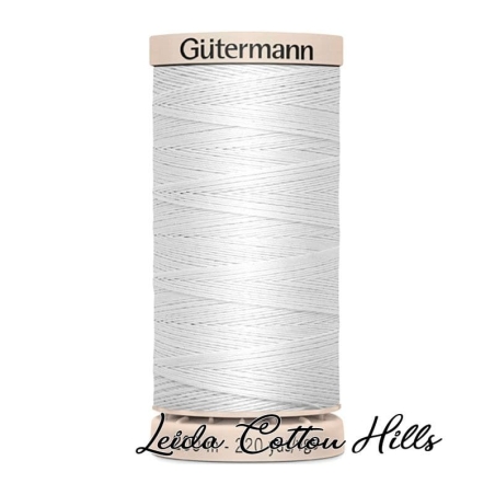 Hilo quilting (acolchado) de Gütermann algodón 200 m. Color blanco 5709 ∙ Leida Cotton Hills