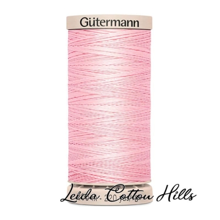 Hilo quilting (acolchado) de Gütermann algodón 200 m. Color rosa claro bebé 4990 ∙ Leida Cotton Hills