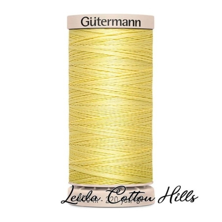 Hilo quilting (acolchado) de Gütermann algodón 200 m. Color amarillo claro 349 ∙ Leida Cotton Hills