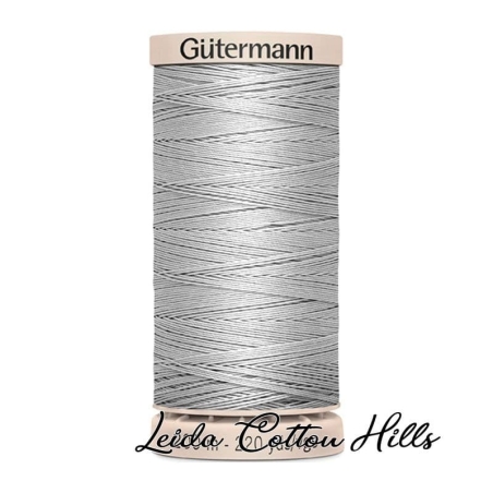 Hilo quilting (acolchado) de Gütermann algodón 200 m. Color gris tuskegee 618 ∙ Leida Cotton Hills