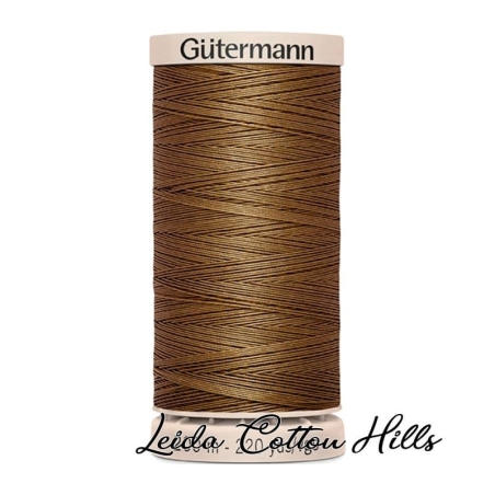 Hilo quilting (acolchado) de Gütermann algodón 200 m. Color marrón medio 1335 ∙ Leida Cotton Hills