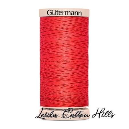 Hilo quilting (acolchado) de Gütermann algodón 200 m. Color coral intenso 2255 ∙ Leida Cotton Hills