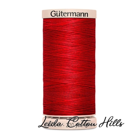 Hilo quilting (acolchado) de Gütermann algodón 200 m. Color rojo medio 2364 ∙ Leida Cotton Hills