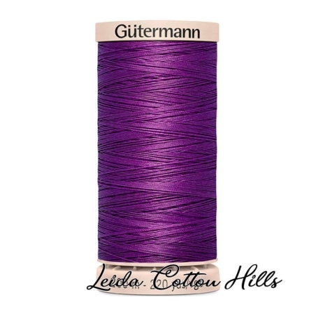 Hilo quilting (acolchado) de Gütermann algodón 200 m. Color violeta 6150 ∙ Leida Cotton Hills