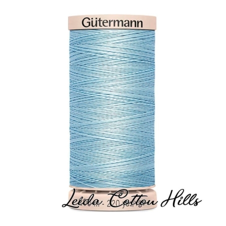 Hilo quilting (acolchado) de Gütermann algodón 200 m. Color azul claro 6217 ∙ Leida Cotton Hills