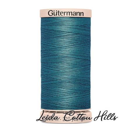 Hilo quilting (acolchado) de Gütermann algodón 200 m. Color azul glaciar medio 6716 ∙ Leida Cotton Hills