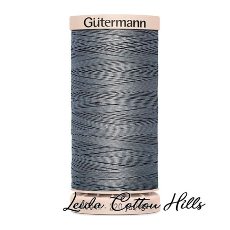 Hilo quilting (acolchado) de Gütermann algodón 200 m. Color gris medio 9570 ∙ Leida Cotton Hills