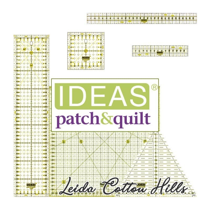 Reglas en centímetros para dibujar y cortar con cutter rotatorio - Ideas ∙ Leida Cotton Hills