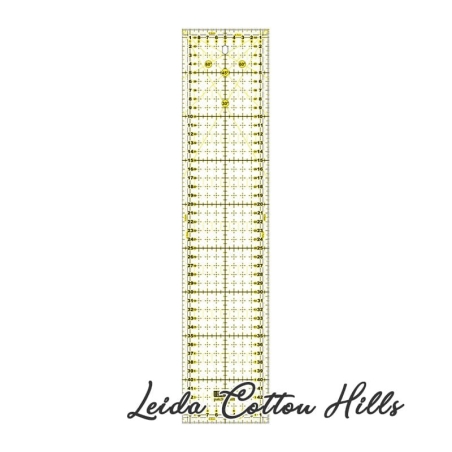 Regla para dibujar y cortar 10 x 45 cm, con líneas de referencia con ángulos de 30º, 45º y 60º - Ideas ∙ Leida Cotton Hills