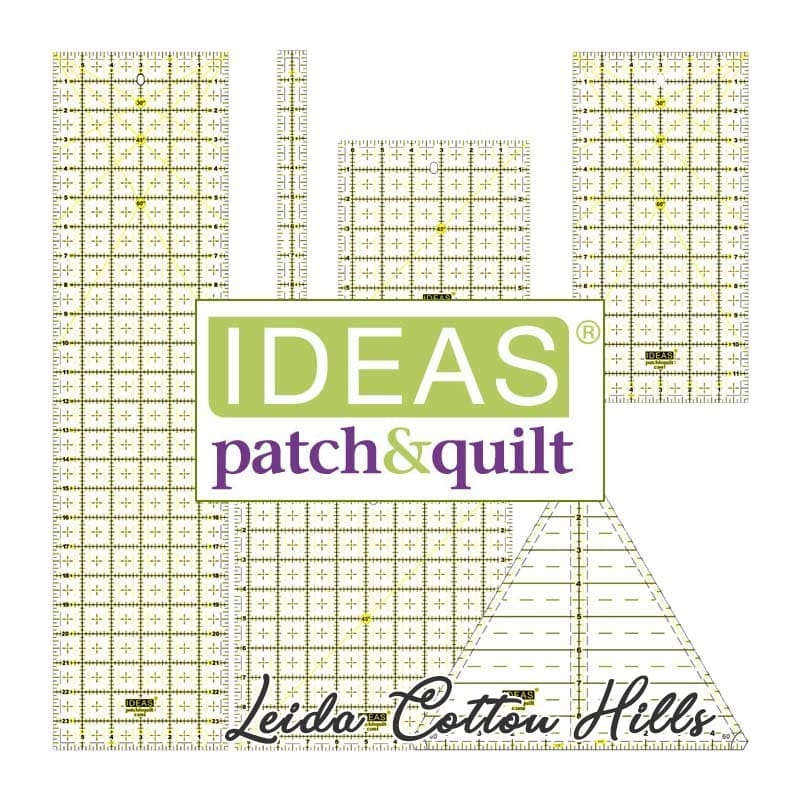 Reglas en pulgadas para dibujar y cortar - Ideas ∙ Leida Cotton Hills