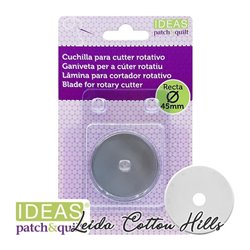 Cuchilla recta de 45 mm para cutter rotativo ∙ Leida Cotton Hills