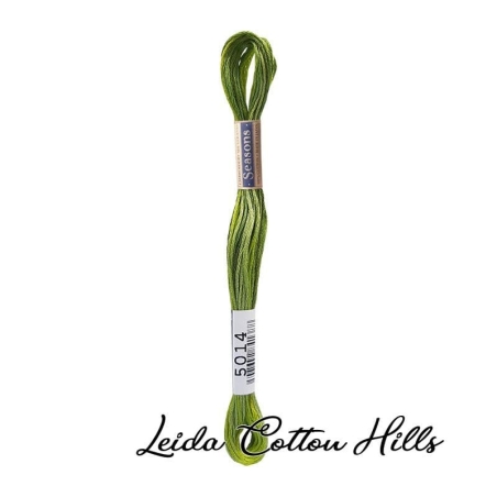 Hilo Seasons 5000 para bordar, madeja mouline 25 de Lecien Color 5014 ∙ Leida Cotton Hills