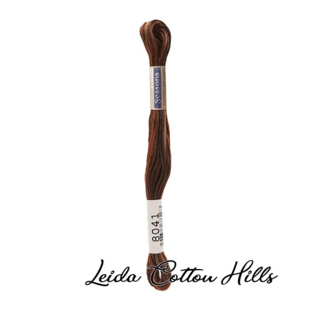 Hilo Seasons 8000 para bordar, madeja mouline 25 de Lecien Color 8041 ∙ Leida Cotton Hills