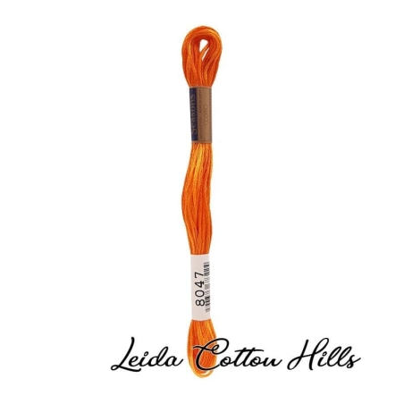 Hilo Seasons 8000 para bordar, madeja mouline 25 de Lecien Color 8047 ∙ Leida Cotton Hills
