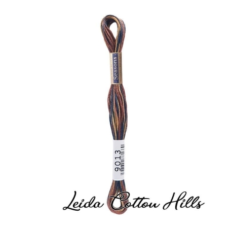 Hilo Seasons 9000 para bordar, madeja mouline 25 de Lecien Color 9013 ∙ Leida Cotton Hills