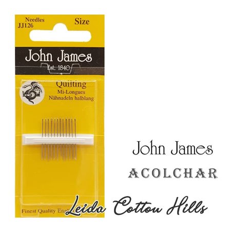 Agujas para acolchar a mano John James  ∙ Leida Cotton Hills