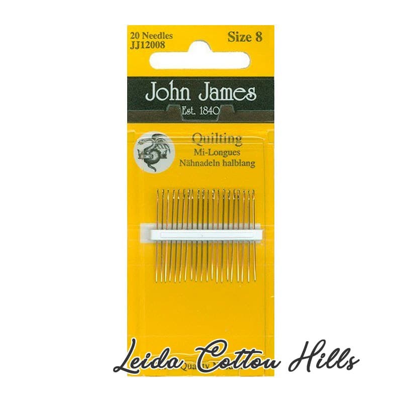 Agujas para acolchar a mano John James Nº11. Contiene 12 agujas ∙ Leida Cotton Hills