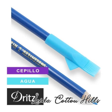 Lápiz marcador de modista con cepillo en azul de Dritz  ∙ Leida Cotton Hills